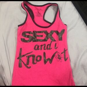 Sexy and I know it gym tank